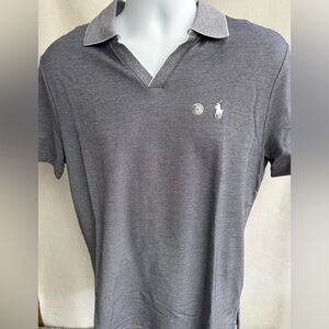 Polo by Ralph Lauren Men’s Grey V-Neck Polo Shirt